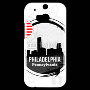 Coque HTC One M8s Logo Philadelphie