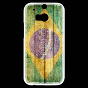 Coque HTC One M8s Drapeau Brésil Grunge 510