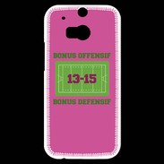 Coque HTC One M8s Bonus Offensif-Défensif Rose