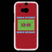 Coque HTC One M8s Bonus Offensif-Défensif Rouge