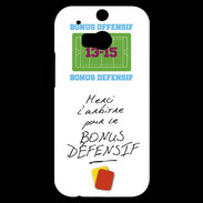 Coque HTC One M8s Merci l'arbitre Bonus offensif-défensif Blanc