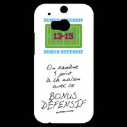 Coque HTC One M8s 1 point bonus offensif-défensif Blanc