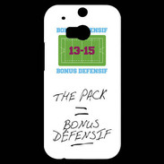 Coque HTC One M8s The pack Bonus offensif-défensif Blanc