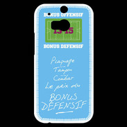Coque HTC One M8s Plaquage Bonus offensif-défensif Bleu