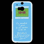 Coque HTC One M8s 1 point bonus offensif-défensif Bleu