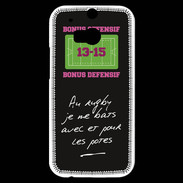 Coque HTC One M8s Les potes Bonus offensif-défensif Noir