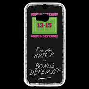 Coque HTC One M8s Fin de match Bonus offensif-défensif Noir
