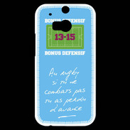 Coque HTC One M8s Le combat Bonus offensif-défensif Bleu