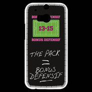 Coque HTC One M8s The pack Bonus offensif-défensif Noir