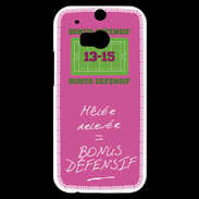 Coque HTC One M8s Mêlée relevée Bonus offensif-défensif Rose