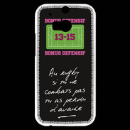 Coque HTC One M8s Le combat Bonus offensif-défensif Noir