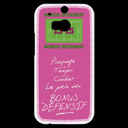 Coque HTC One M8s Plaquage Bonus offensif-défensif Rose