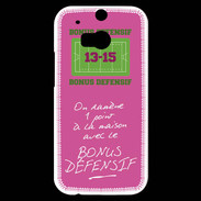 Coque HTC One M8s 1 point bonus offensif-défensif Rose
