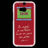 Coque HTC One M8s Les potes Bonus offensif-défensif Rouge