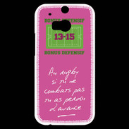 Coque HTC One M8s Le combat Bonus offensif-défensif Rose