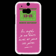 Coque HTC One M8s Les potes Bonus offensif-défensif Rose