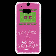 Coque HTC One M8s The pack Bonus offensif-défensif Rose