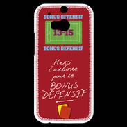 Coque HTC One M8s Merci l'arbitre Bonus offensif-défensif Rouge