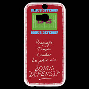Coque HTC One M8s Plaquage Bonus offensif-défensif Rouge
