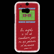 Coque HTC One M8s Le combat Bonus offensif-défensif Rouge