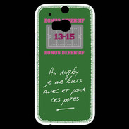 Coque HTC One M8s Les potes Bonus offensif-défensif Vert