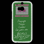 Coque HTC One M8s Plaquage Bonus offensif-défensif Vert