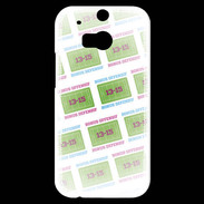 Coque HTC One M8s Dégradé Bonus Offensif-défensif Blanc