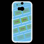 Coque HTC One M8s Dégradé Bonus Offensif-défensif Bleu