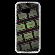 Coque HTC One M8s Dégradé Bonus Offensif-défensif Noir