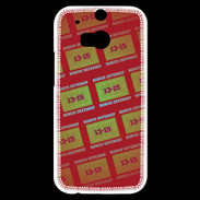 Coque HTC One M8s Dégradé Bonus Offensif-défensif Rouge
