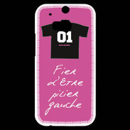 Coque HTC One M8s Pilier gauche Bonus offensif-défensif Rose 2