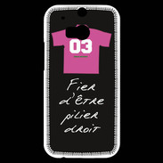 Coque HTC One M8s Pilier droit Bonus offensif-défensif Noir