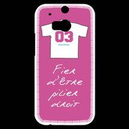 Coque HTC One M8s Pilier droit Bonus offensif-défensif Rose