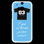 Coque HTC One M8s Pilier droit Bonus offensif-défensif Bleu 2