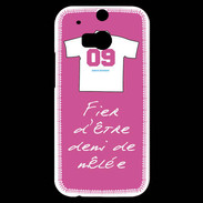 Coque HTC One M8s Demi de mêlée Bonus offensif-défensif Rose