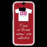 Coque HTC One M8s Demi de mêlée Bonus offensif-défensif Rouge