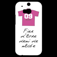 Coque HTC One M8s Demi de mêlée Bonus offensif-défensif Blanc