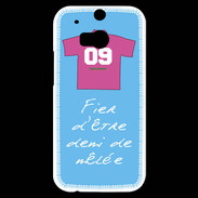 Coque HTC One M8s Demi de mêlée Bonus offensif-défensif Bleu