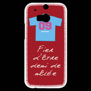 Coque HTC One M8s Demi de mêlée Bonus offensif-défensif Rouge 2