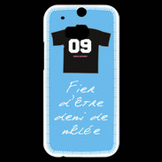 Coque HTC One M8s Demi de mêlée Bonus offensif-défensif Bleu 2
