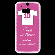 Coque HTC One M8s Demi d'ouverture Bonus offensif-défensif Rose