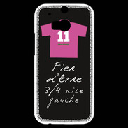 Coque HTC One M8s 3/4 aile gauche Bonus offensif-défensif Noir