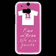 Coque HTC One M8s 3/4 aile gauche Bonus offensif-défensif Rose