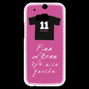 Coque HTC One M8s 3/4 aile gauche Bonus offensif-défensif Rose 2