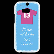 Coque HTC One M8s 3/4 centre D Bonus offensif-défensif Bleu