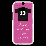 Coque HTC One M8s 3/4 centre D Bonus offensif-défensif Rose 2