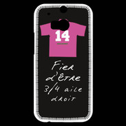 Coque HTC One M8s 3/4 aile droit Bonus offensif-défensif Noir