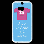 Coque HTC One M8s 3/4 arrière Bonus offensif-défensif Bleu