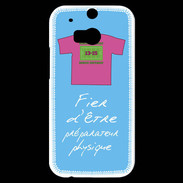 Coque HTC One M8s Préparateur physique Bonus offensif-défensif Bleu