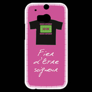 Coque HTC One M8s Soigneur Bonus offensif-défensif Rose 2